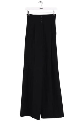 Pantalon large Yves Saint Laurent Noir en Laine, taille XS - Seconde Main