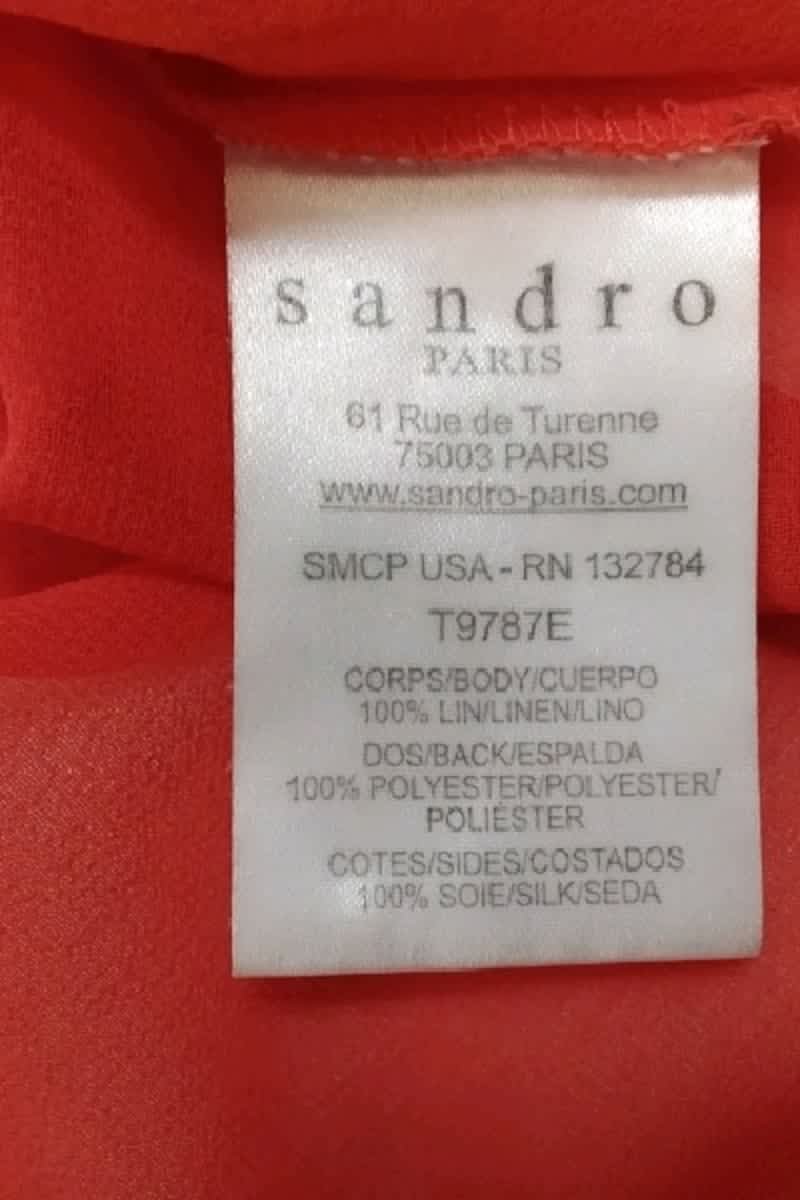 Top sans manche Sandro  Rouge