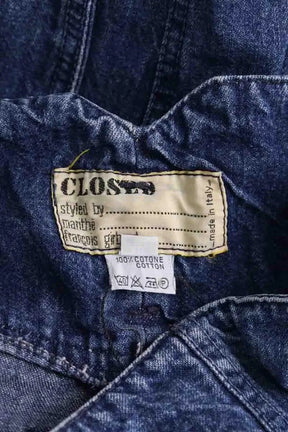Jean Closed Bleu en Coton