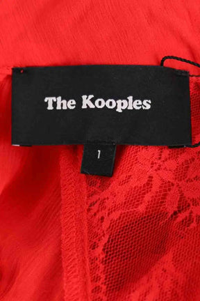 Blouse The Kooples Rouge en Synthétique