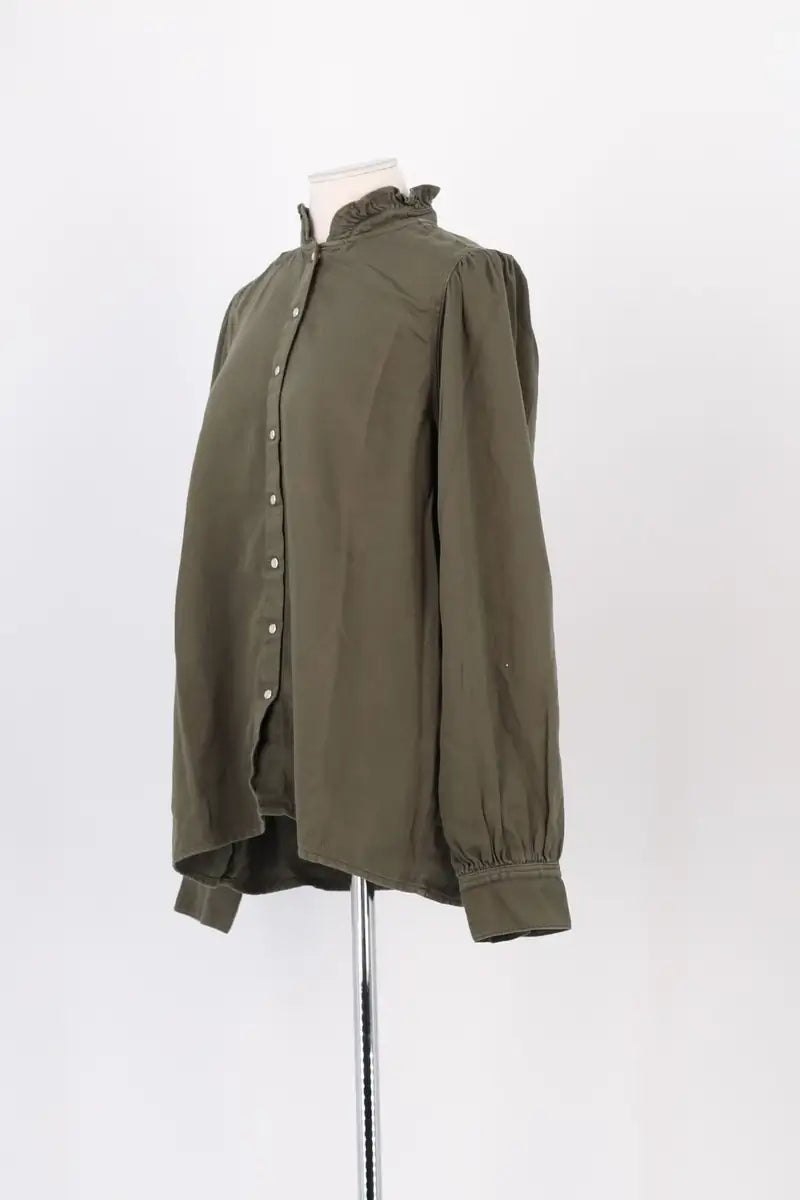 Chemise Ba&Sh Kaki en Coton