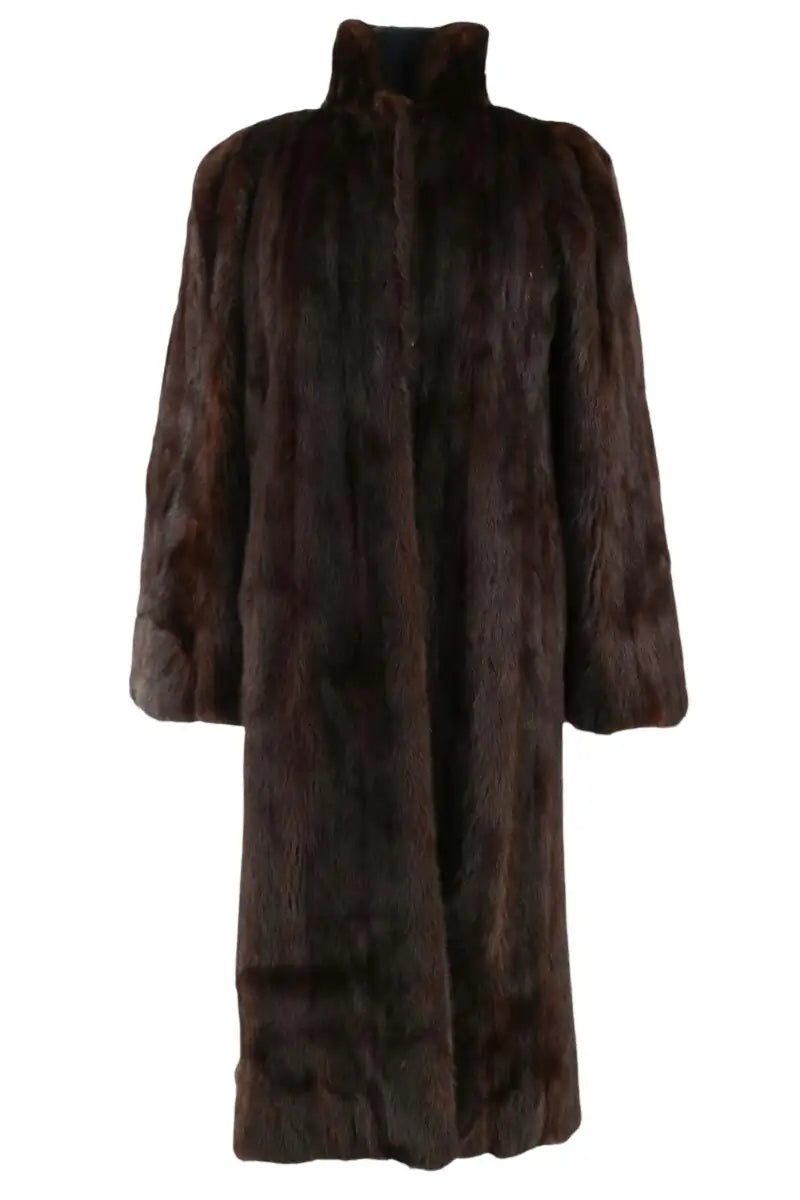 Manteau Balmain Marron en Fourrure, taille M - Seconde Main