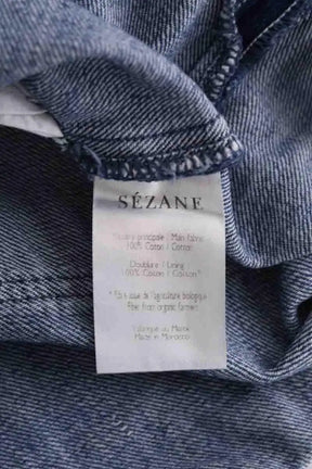 Mini short Sézane Bleu en Coton