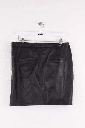 Jupe The Kooples Noir en Cuir