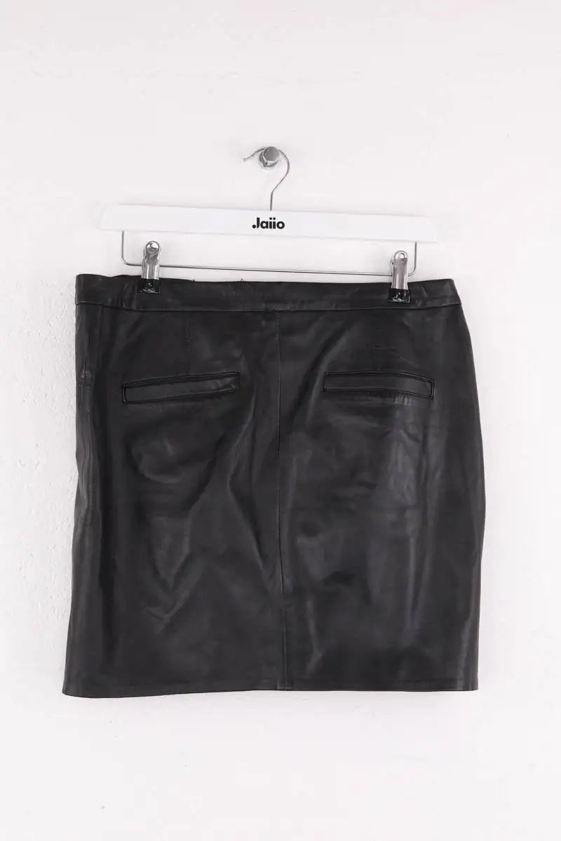 Jupe The Kooples Noir en Cuir