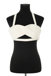 Top Minuit Ecru en Coton, taille S - Seconde Main