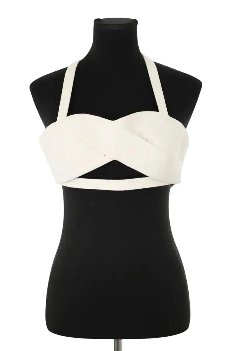 Top Minuit Ecru en Coton, taille S - Seconde Main