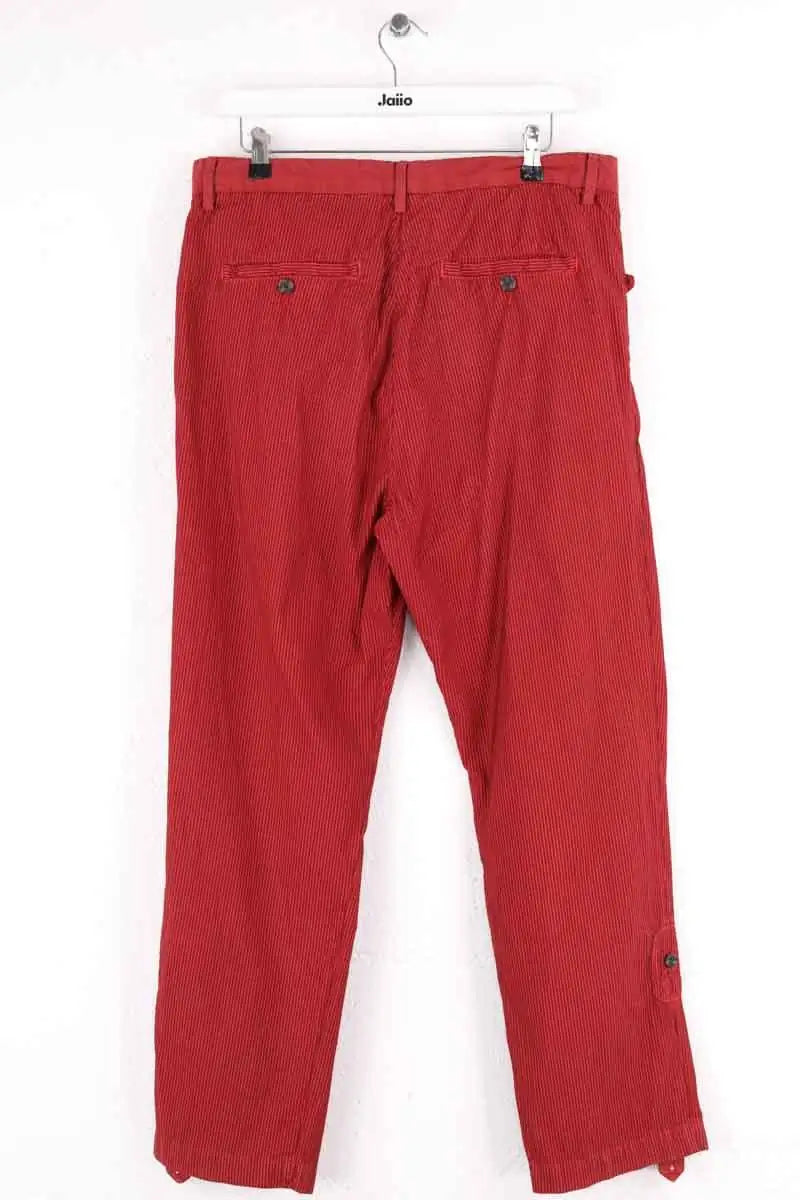 Pantalon droit Alexander McQueen Rouge en Coton