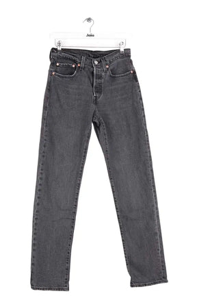 Jean droit Levi's 501 Anthracite en Coton, taille S - Seconde Main