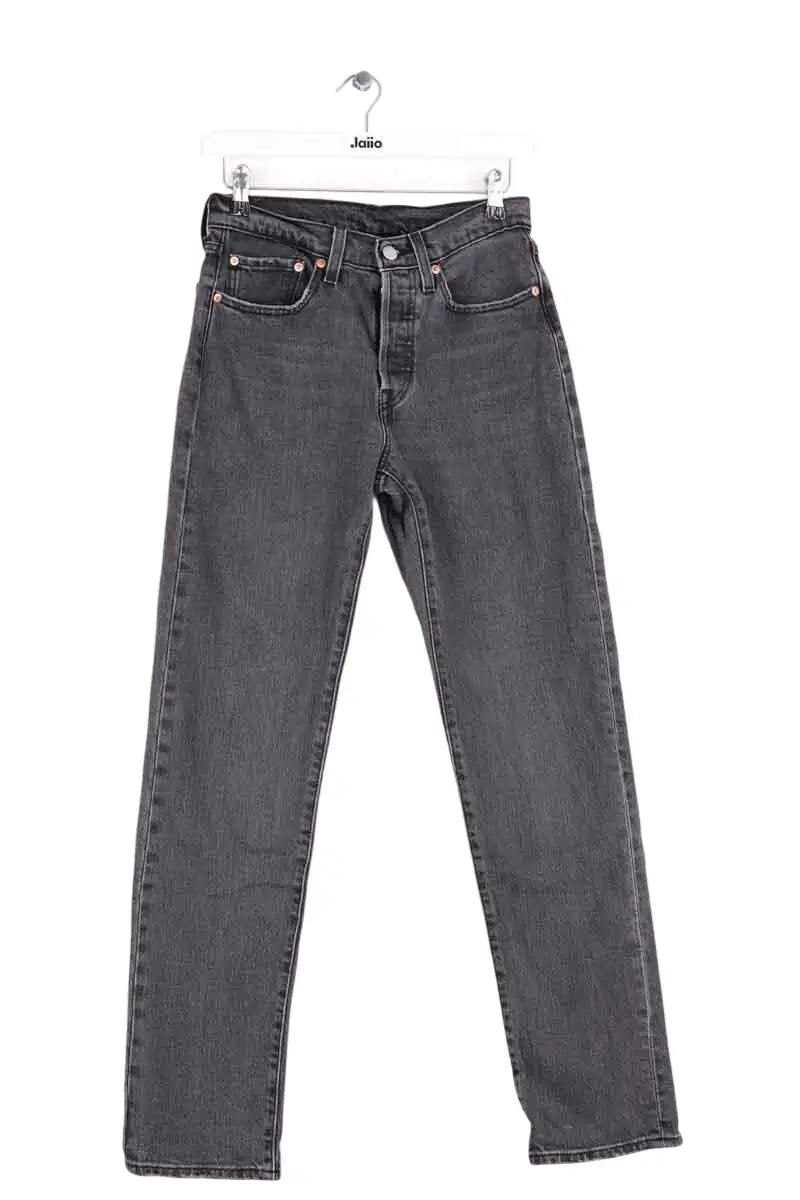 Jean droit Levi's 501 Anthracite en Coton, taille S - Seconde Main