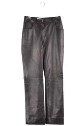 Pantalon droit Dior Noir en Cuir, taille S - Seconde Main