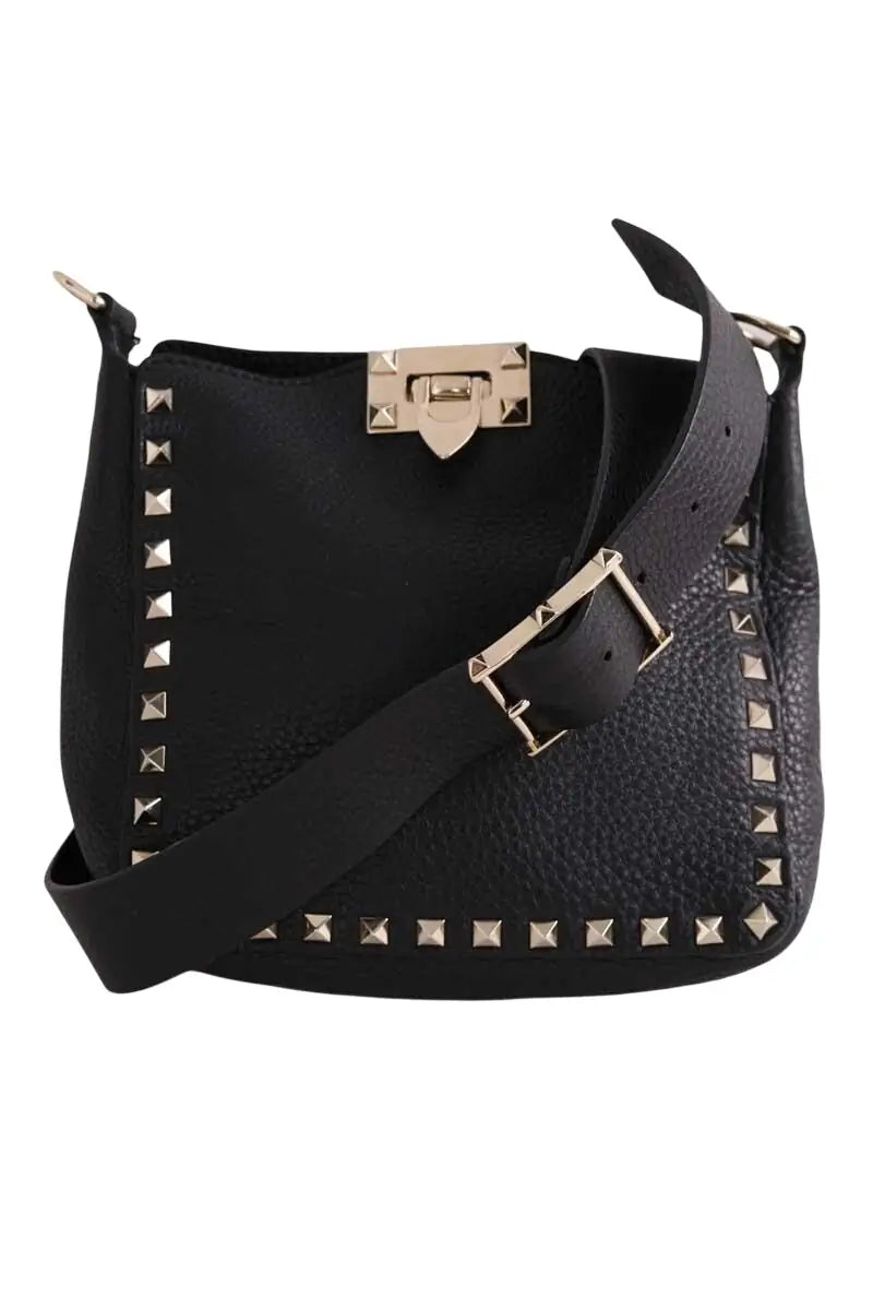 Sac à bandoulière Valentino Stud Noir en Cuir - Seconde Main