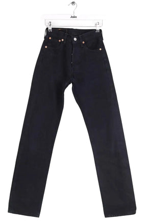 Jean droit W25 L32 Levi's 501 Noir en Coton, taille S - Seconde Main