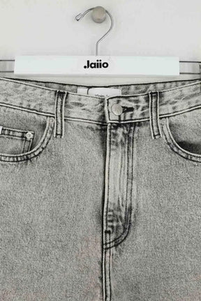 Jean droit Calvin Klein Gris en Coton