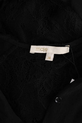Combishort Maje Noir en Synthétique