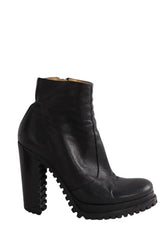 Boots Free Lance Noir en Cuir, taille 38 - Seconde Main