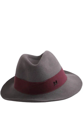 Panama Maison Michel Gris en Laine, taille M - Seconde Main