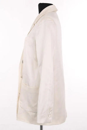 Blazer Sézane Ecru en Synthétique