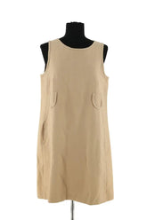 Robe Max Mara Beige en Lin, taille XXXL - Seconde Main