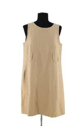 Robe Max Mara Beige en Lin, taille XXXL - Seconde Main