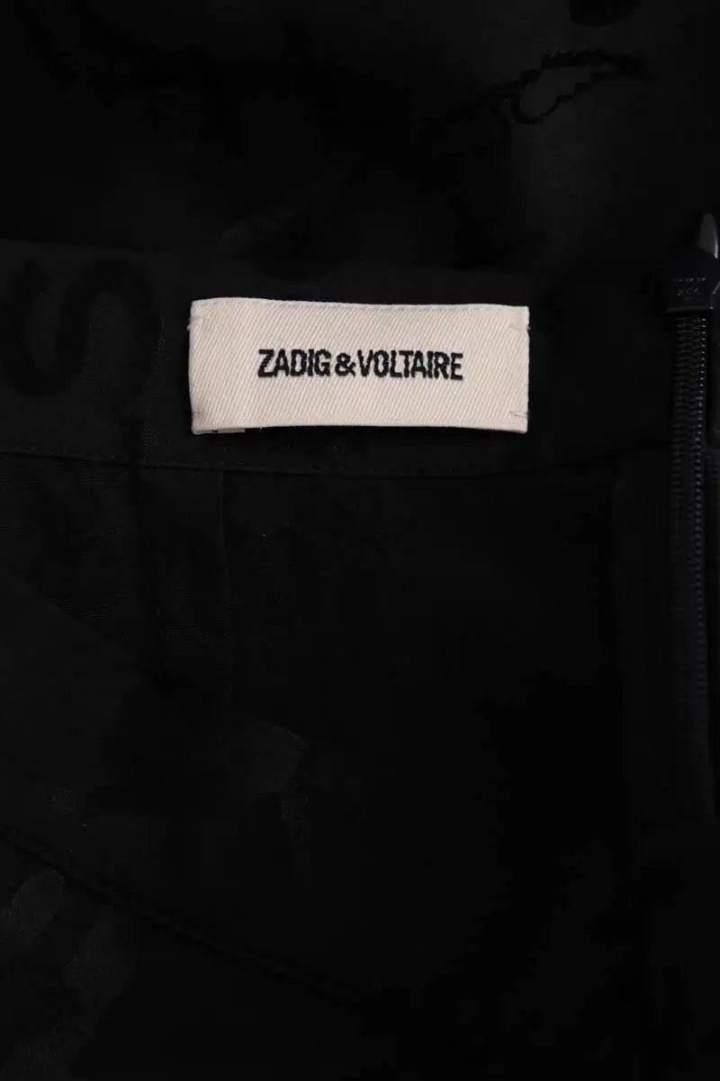 Jupe Zadig & Voltaire Noir en Soie