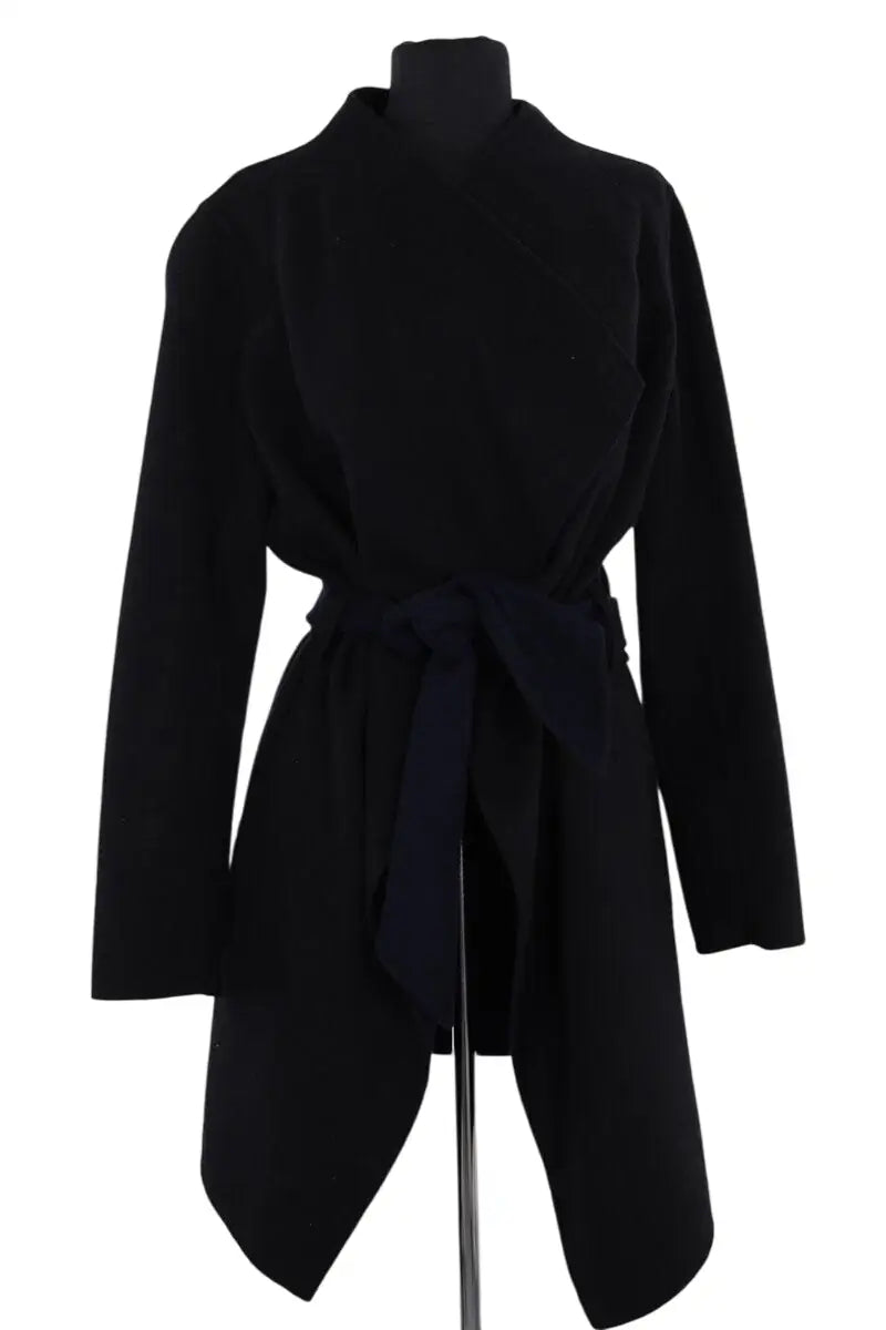 Manteau Paule Ka Noir en Laine, taille L - Seconde Main
