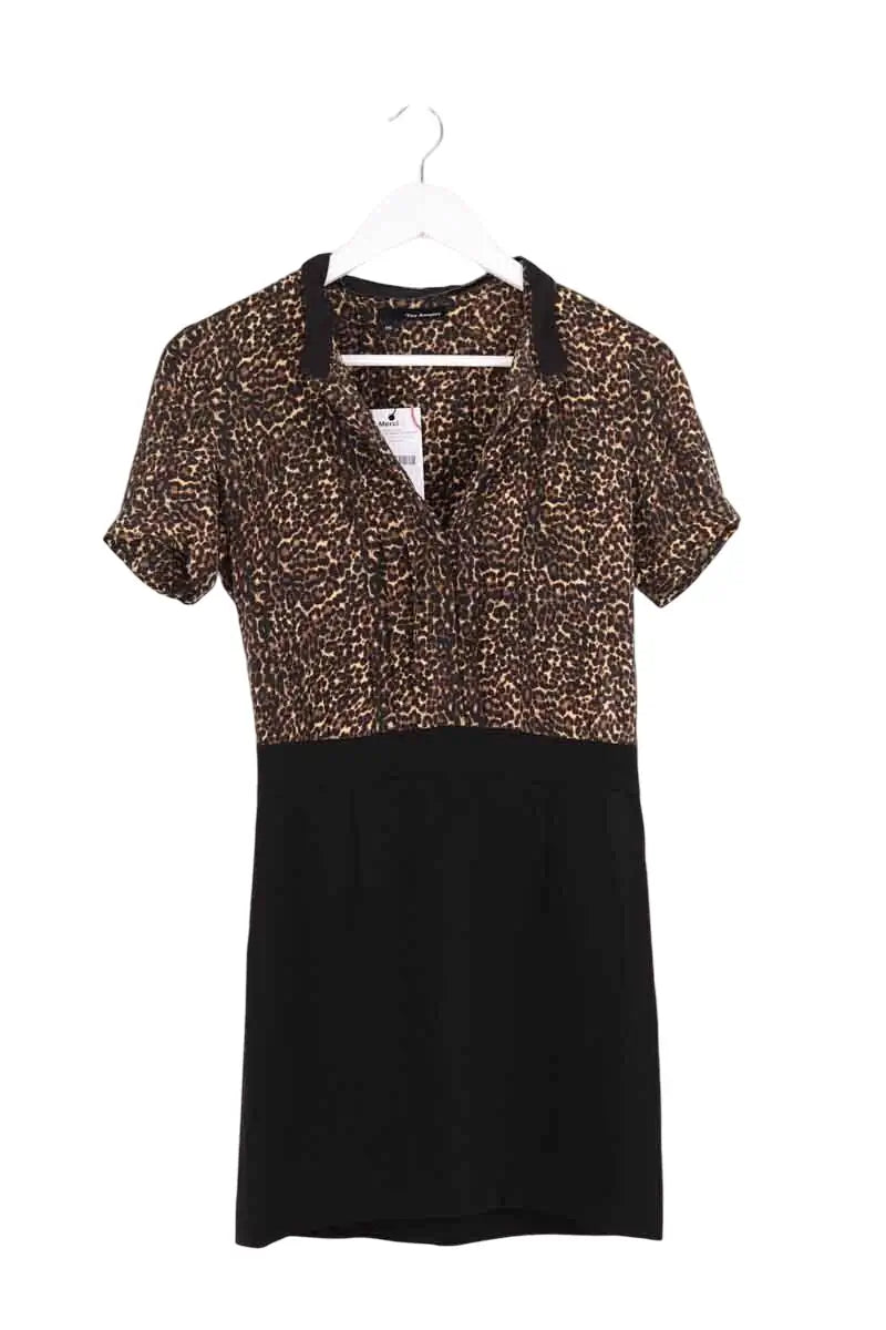 Robe The Kooples Noir en Synthétique, taille XS - Seconde Main