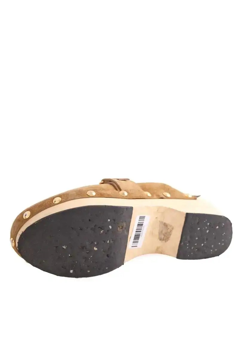 Sabots Sartore Camel en Daim