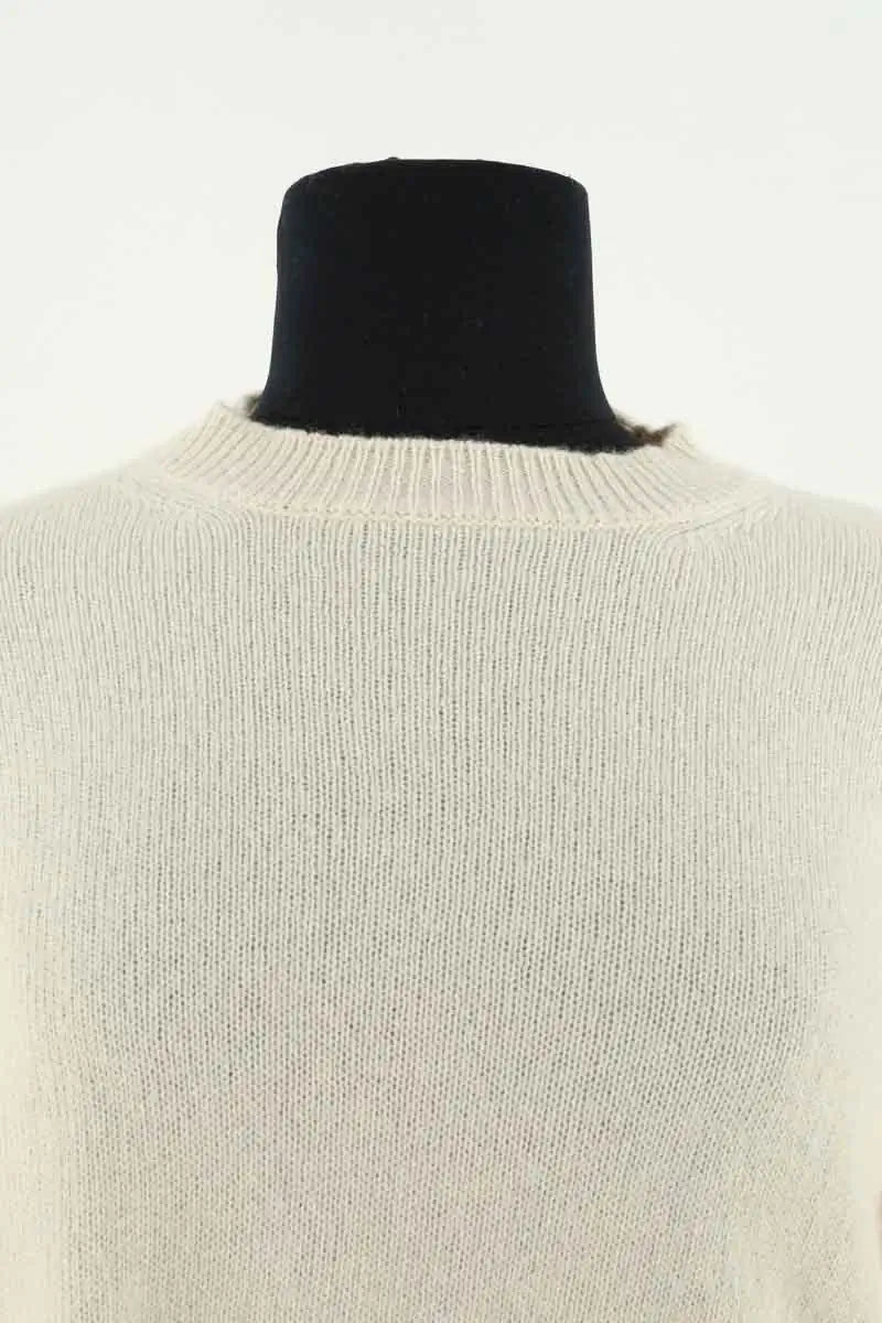 Pull Officine Générale Ecru en Cachemire