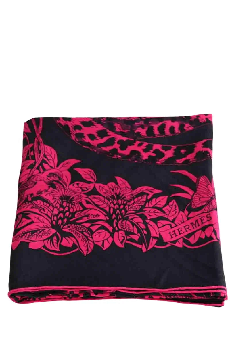 Écharpe Hermès Rose en Cachemire - Seconde Main
