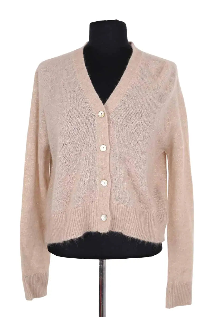 Cardigan Momoni Beige en Synthétique, taille XS - Seconde Main