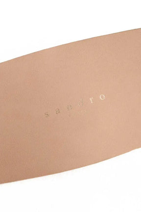 Ceinture en cuir Sandro Beige en Daim
