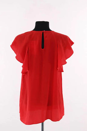Blouse Tara Jarmon Rouge en Soie
