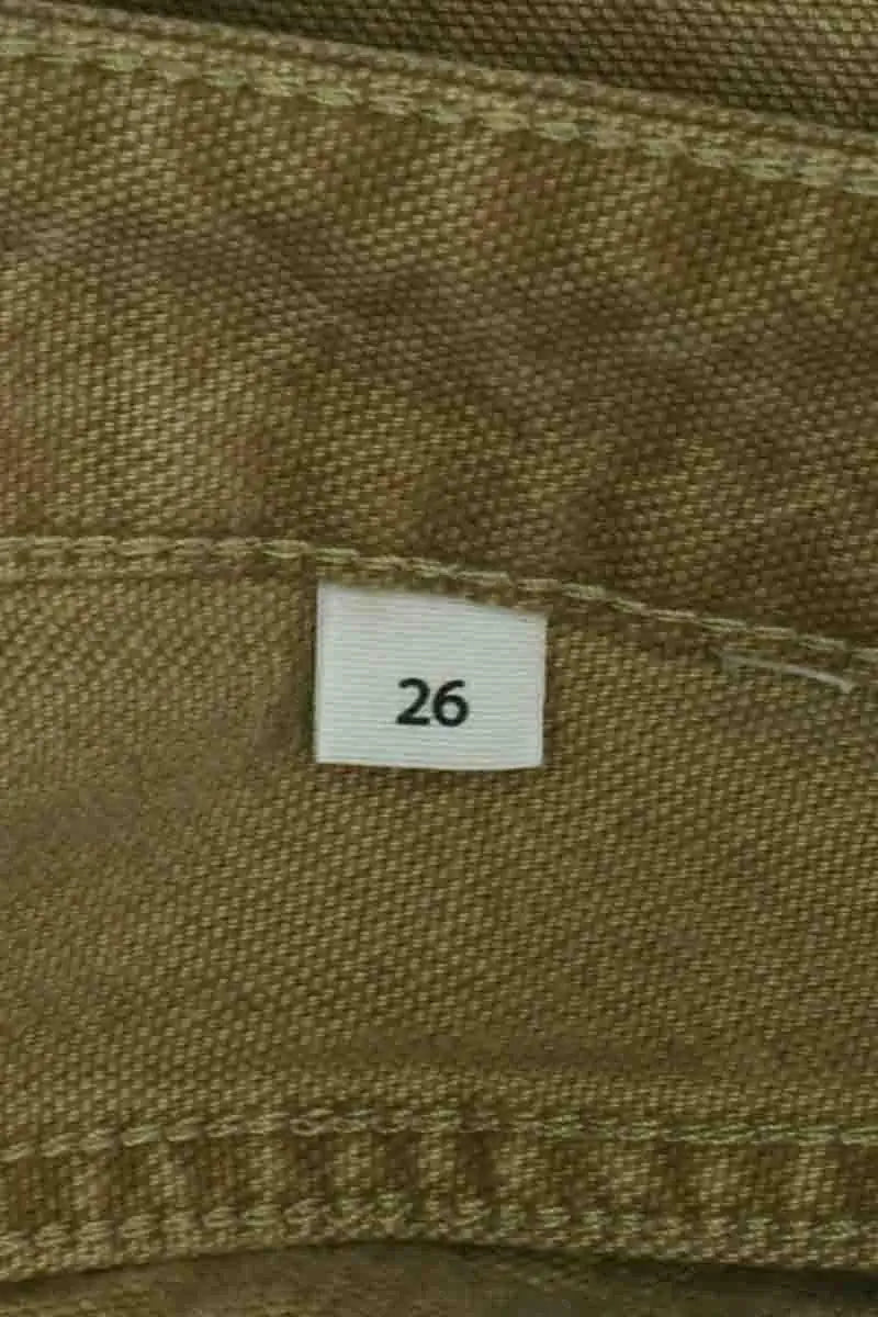 Jean large Laurence Bras Beige en Coton