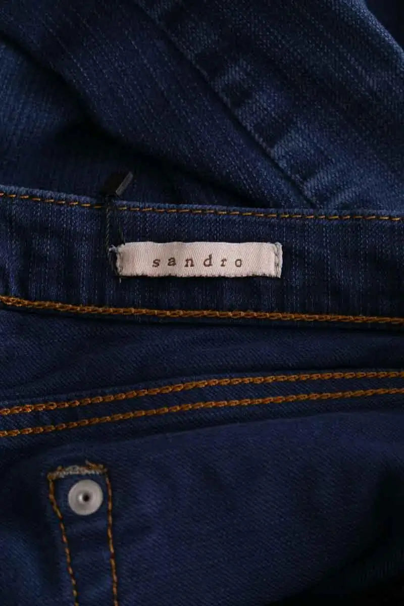 Jean droit Sandro Bleu en Coton