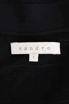 Robe Sandro Noir en Viscose