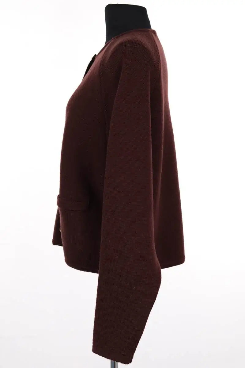 Cardigan Maison Montagut Marron en Laine