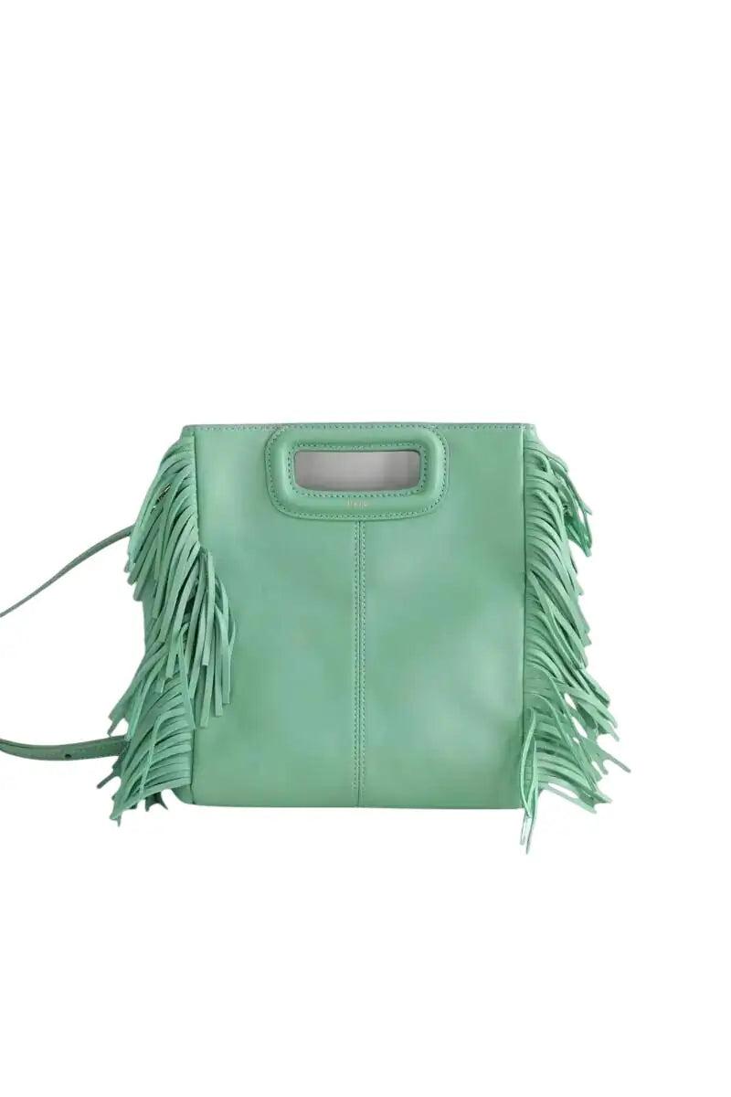 Sac à bandoulière Maje Turquoise en Cuir - Seconde Main