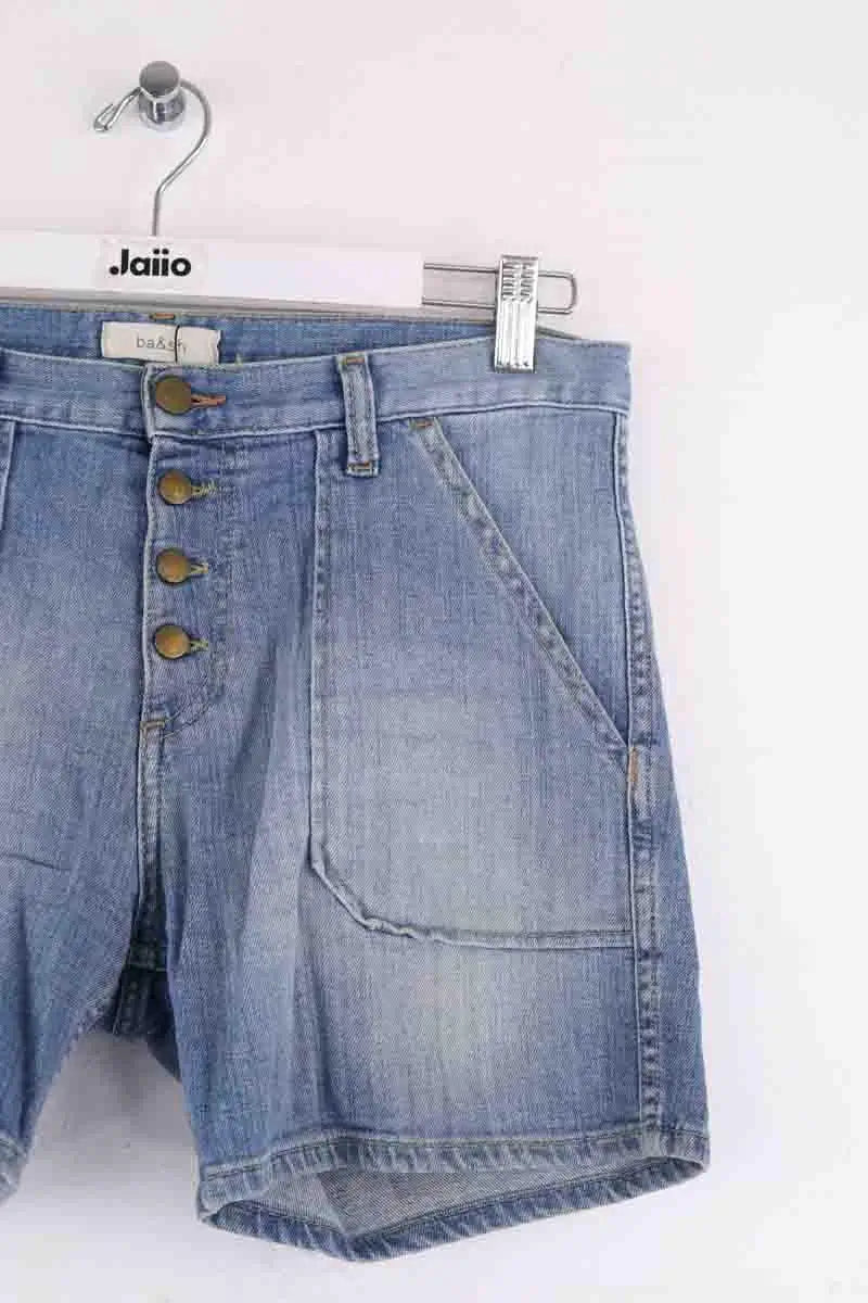 Mini short Ba&Sh Bleu en Coton