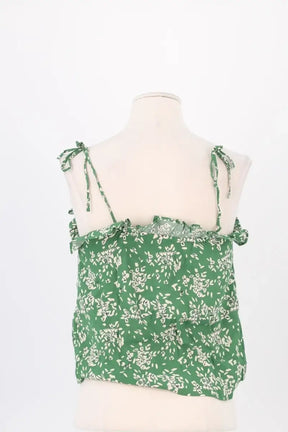 Top sans manche Ba&Sh Vert en Viscose