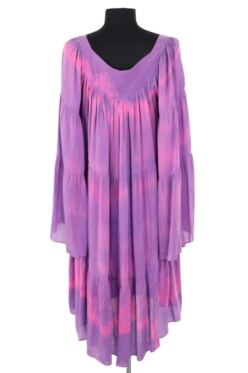 Robe Balmain Violet en Soie