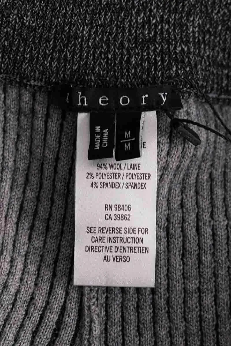 Pantalon de costume Theory Anthracite en Laine