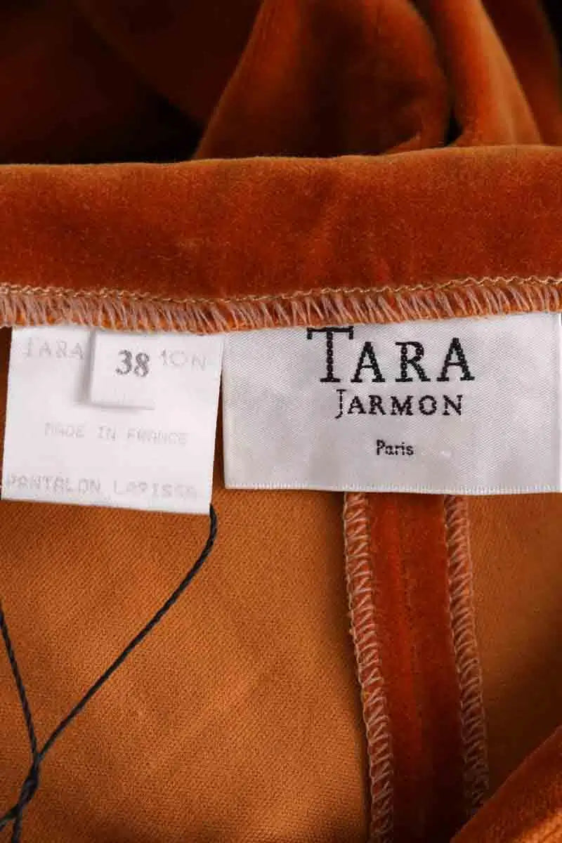 Pantalon Tara Jarmon Orange en Coton