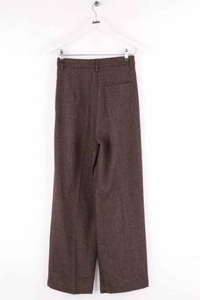 Pantalon large Momoni Marron en Laine