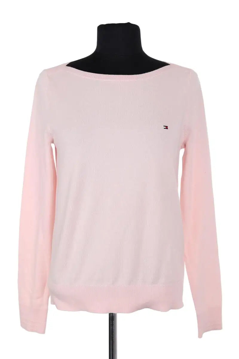 Pull Tommy Hilfiger Rose en Coton, taille XS - Seconde Main