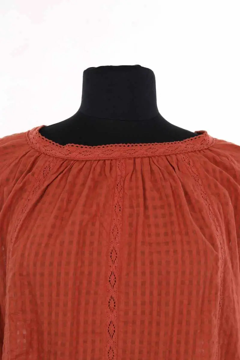 Blouse Soeur Orange en Coton