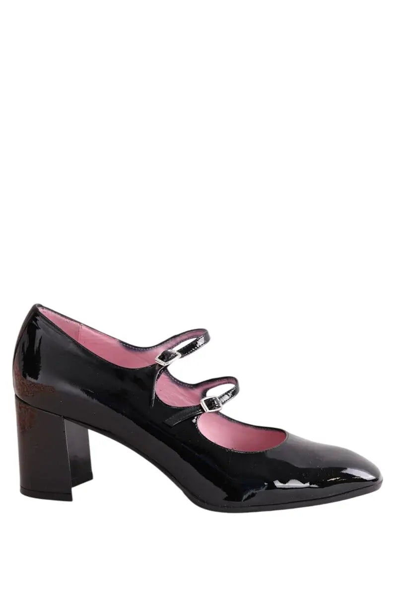 Talons Carel Noir en Cuir verni, taille 41 - Seconde Main
