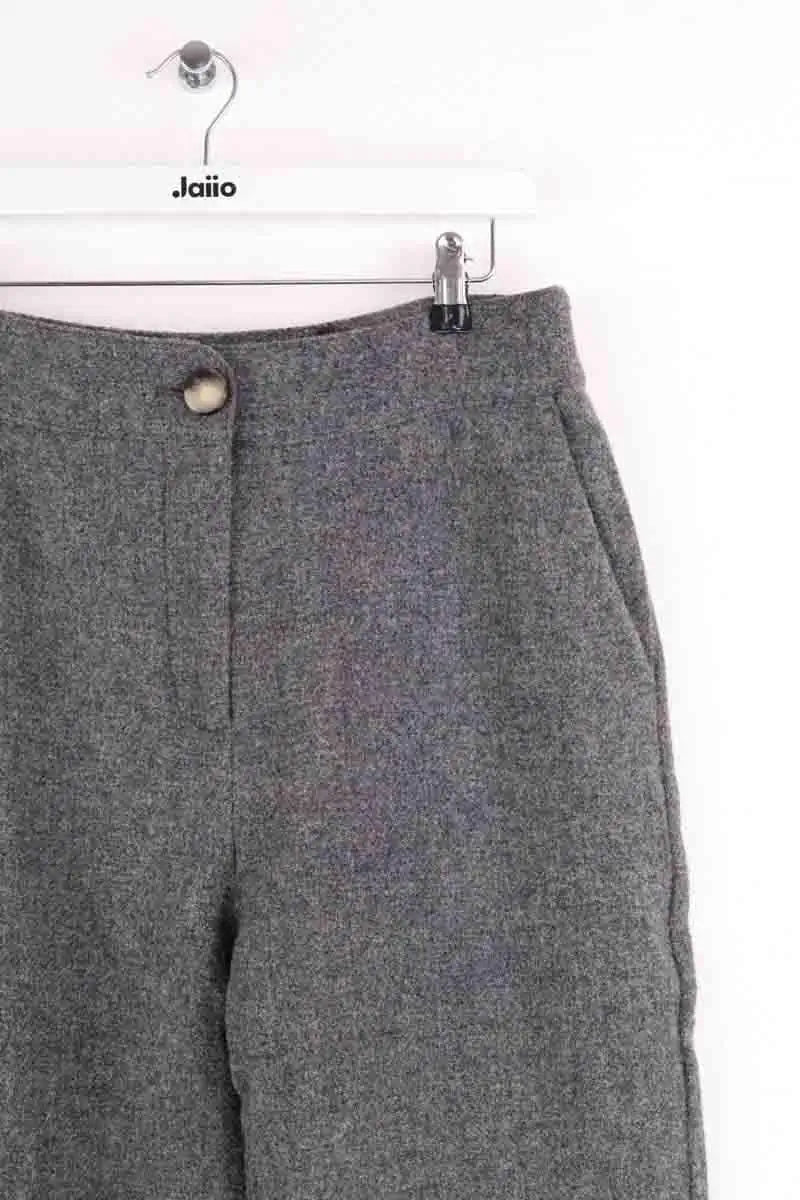 Pantalon large Sézane Gris en Laine
