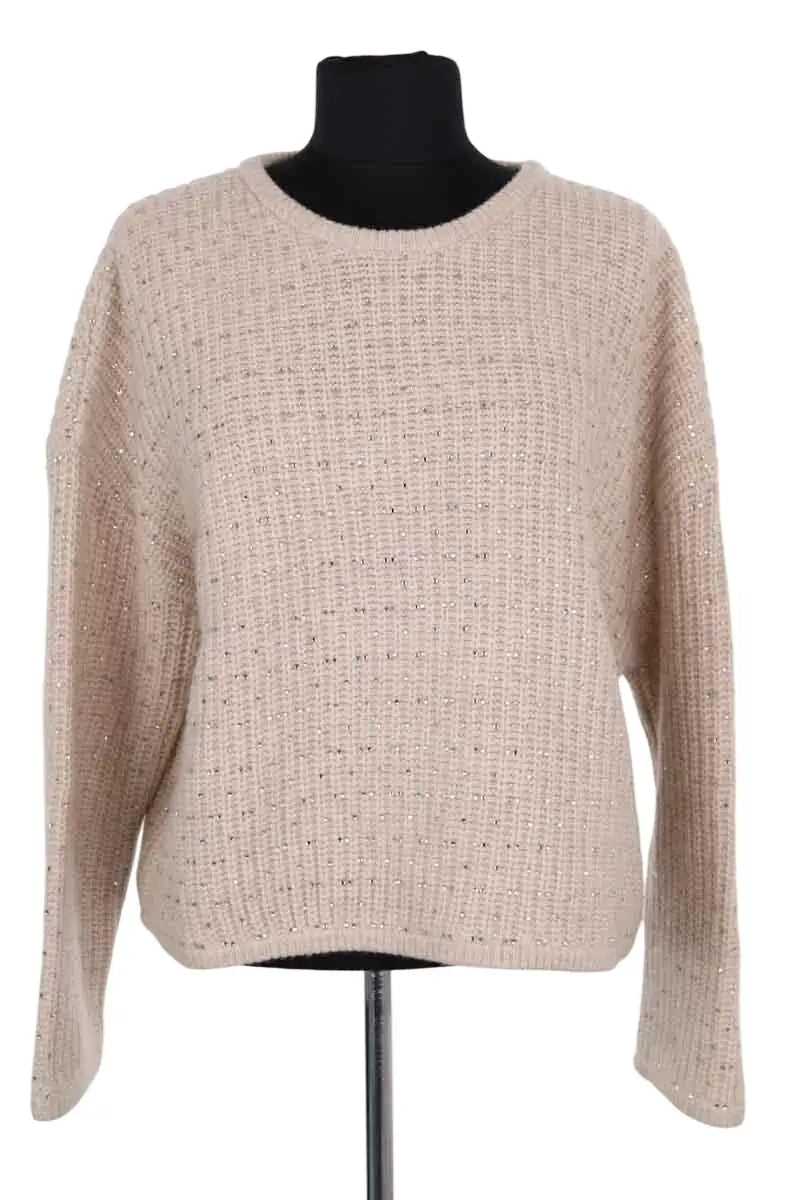 Pull Berenice Beige en Laine, taille S - Seconde Main