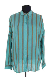 Chemise Sessun Bleu en Coton, taille S - Seconde Main